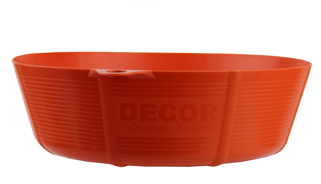 мкость DЕCOR для гипса и затирки 067 л. низкая 670-0067