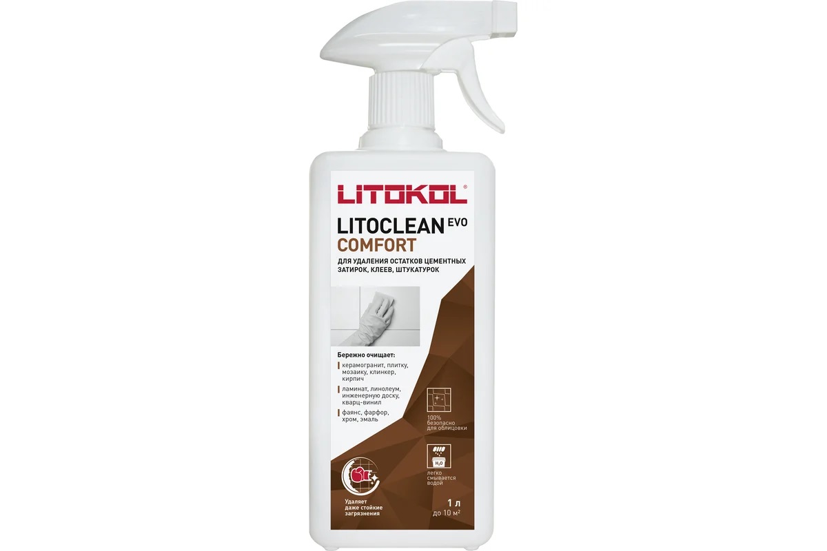 Средство для удаления остатков цементных растворов (1 L)LITOCLEAN COMFORT EVO 504870003