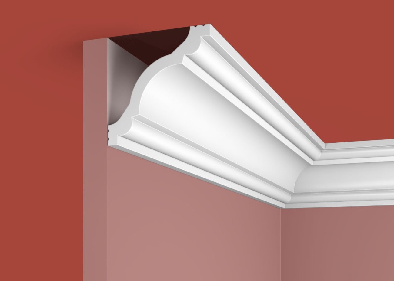 Cosca Карниз KX012, 80х80, 2000мм, Экополимер/20