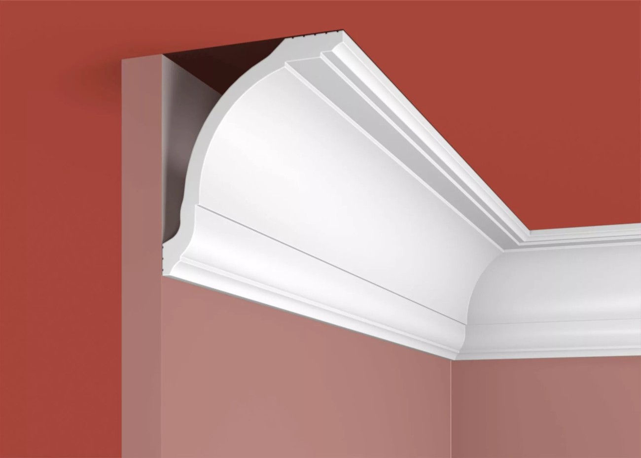 Cosca Карниз KX015, 97х84, 2000мм, Экополимер/16