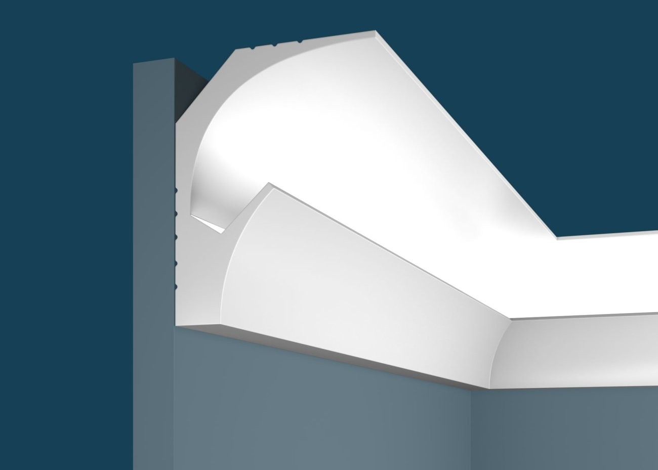 Cosca Карниз KX025, 109х89, 2000мм, Экополимер/5