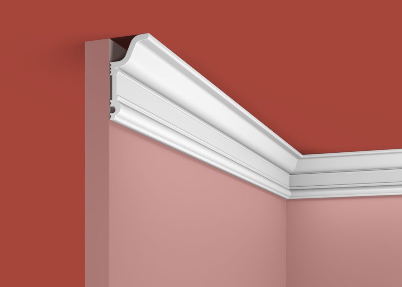 Cosca Карниз KX046, 59х31, 2000мм, Экополимер/18