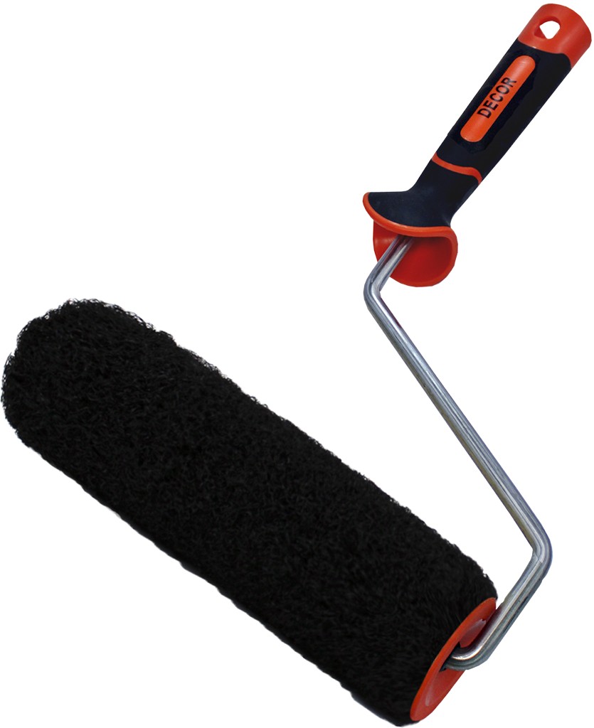 Валик DЕCOR 180 мм, d50 мм, ручка 8 мм, ворс 10 мм, для нанесения шпаклевки 550-9180