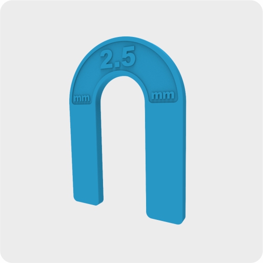 Подкова многоразовая PROFI 2,5 мм пакет 50 шт. 444-0525
