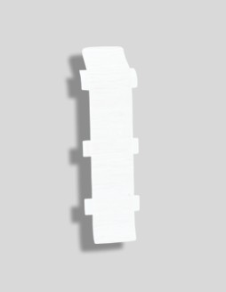 Плинтус ПВХ 67мм LL001 Белый с тиснением 2,20м