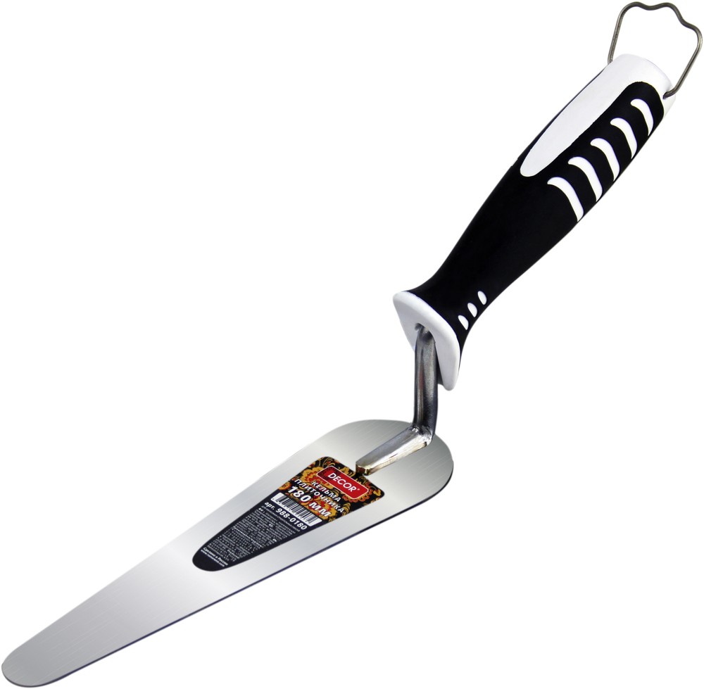 Кельма DECOR плиточника 50х180 мм, толщина 1,0 мм (40шт/120 шт) 988-0180