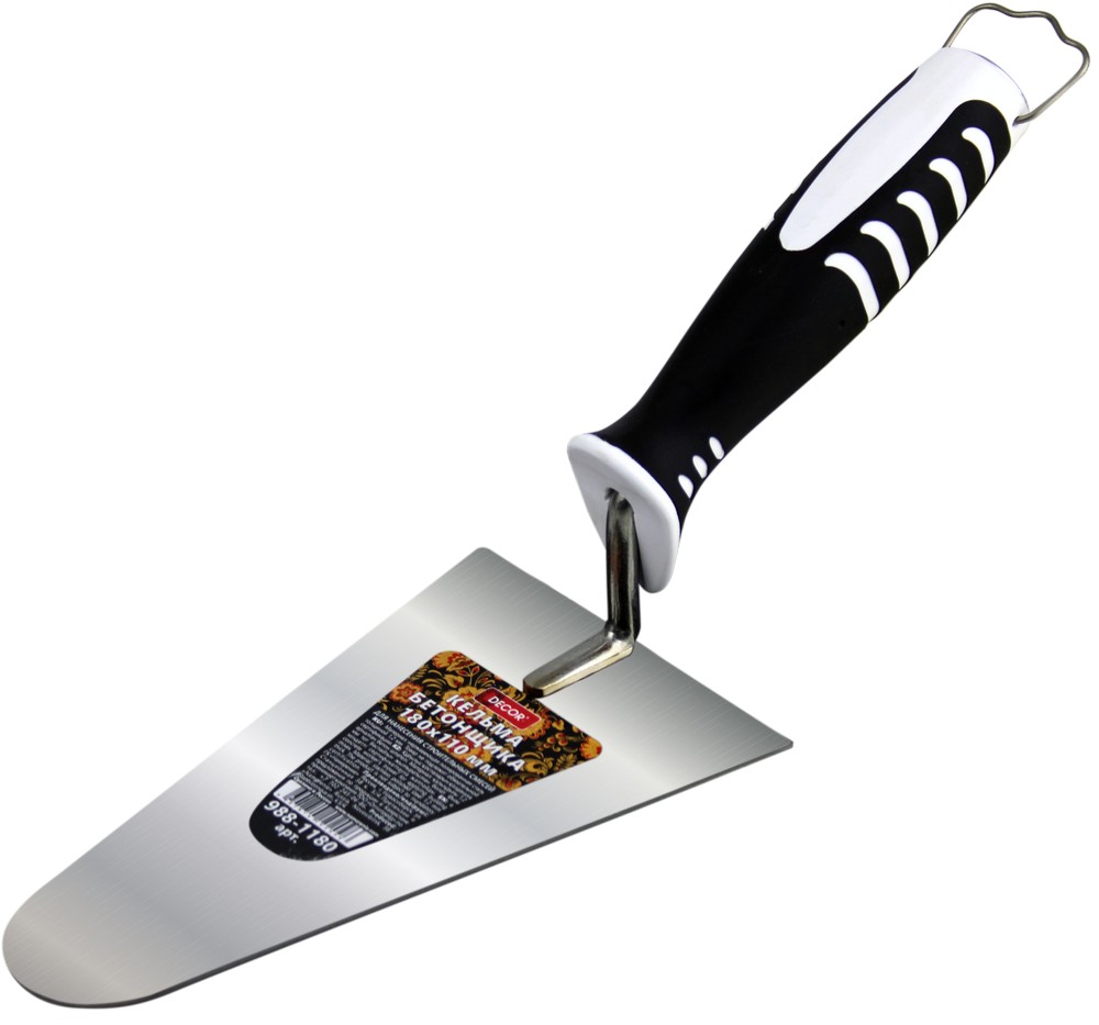 Кельма DECOR бетонщика 110х180 мм, толщина 1,2 мм (20шт/60шт) 988-1180