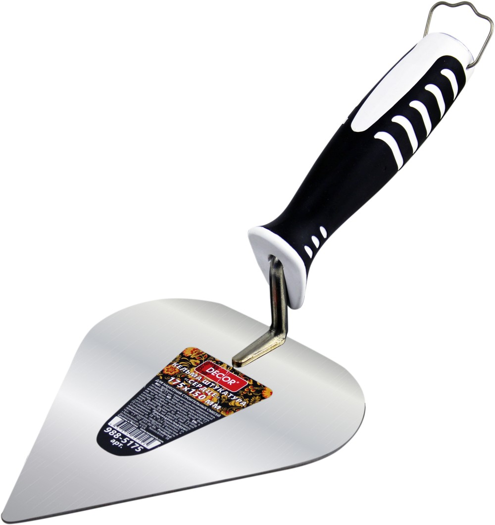 Кельма DECOR штукатура 150х175 мм, толщина 1,2 мм(12шт/36шт) 988-5175