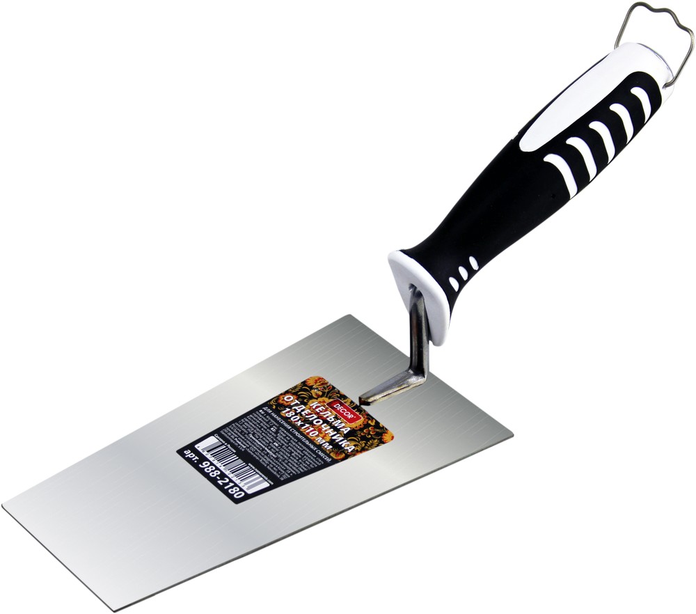 Кельма DECOR отделочника 110х180 мм, толщина 1,2 мм (18шт/54шт) 988-2180