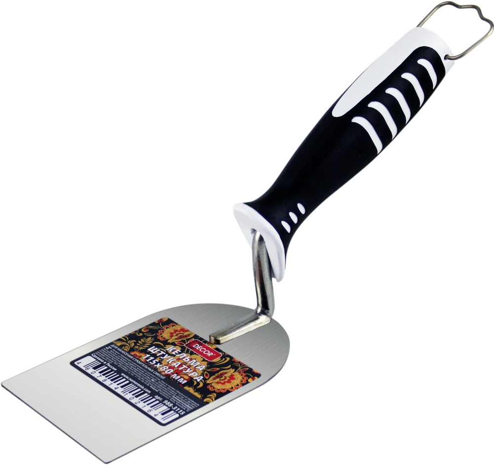 Кельма DECOR штукатура 80х115 мм, толщина 1,0 мм(40шт/120шт) 988-3115