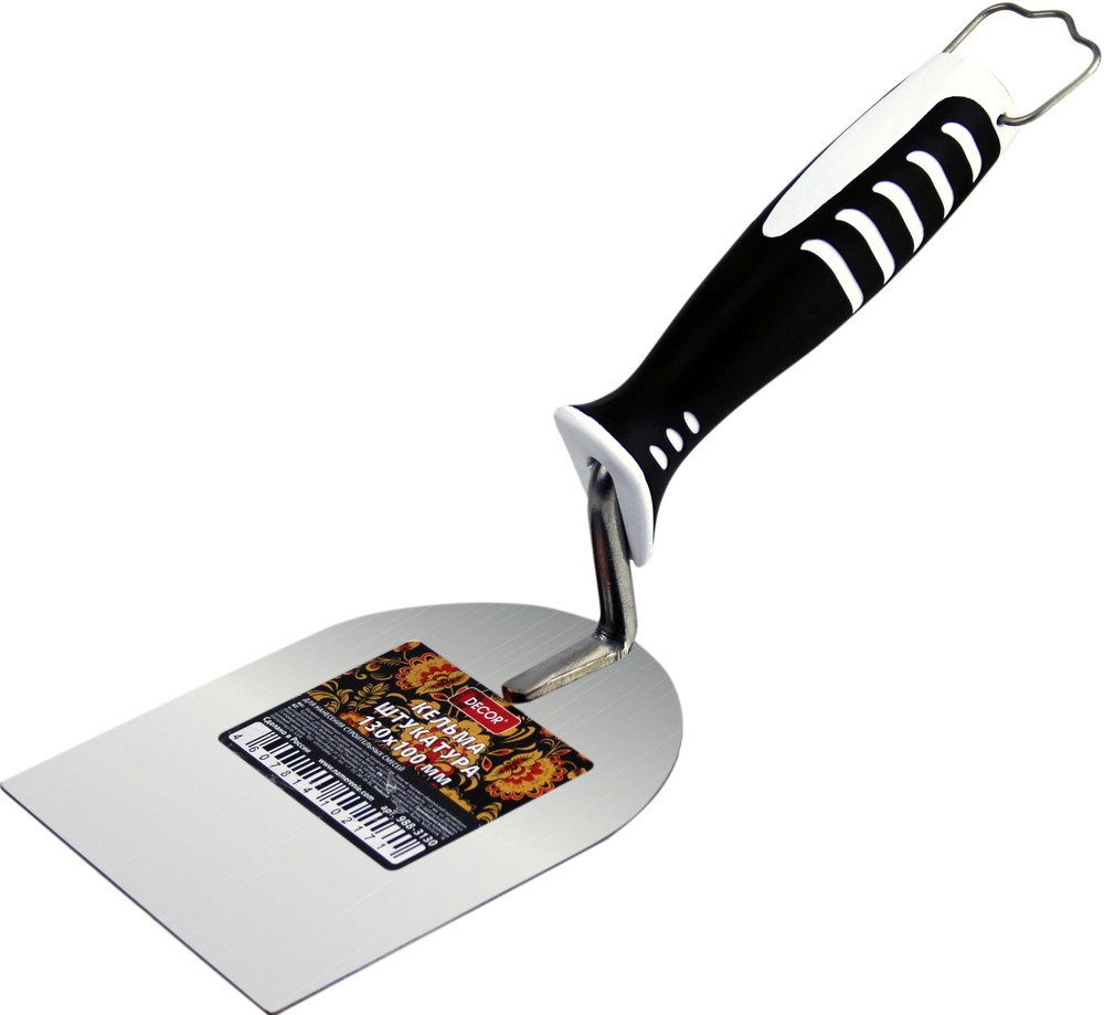 Кельма DECOR штукатура 110х130 мм, толщина 1,0 мм(30шт/90шт) 988-3130