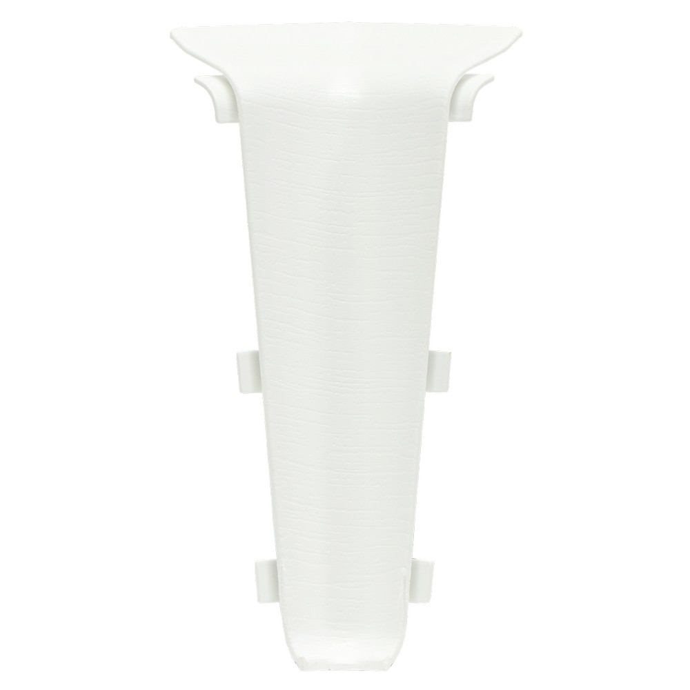 Плинтус ПВХ 85мм LS002 Белый глянец